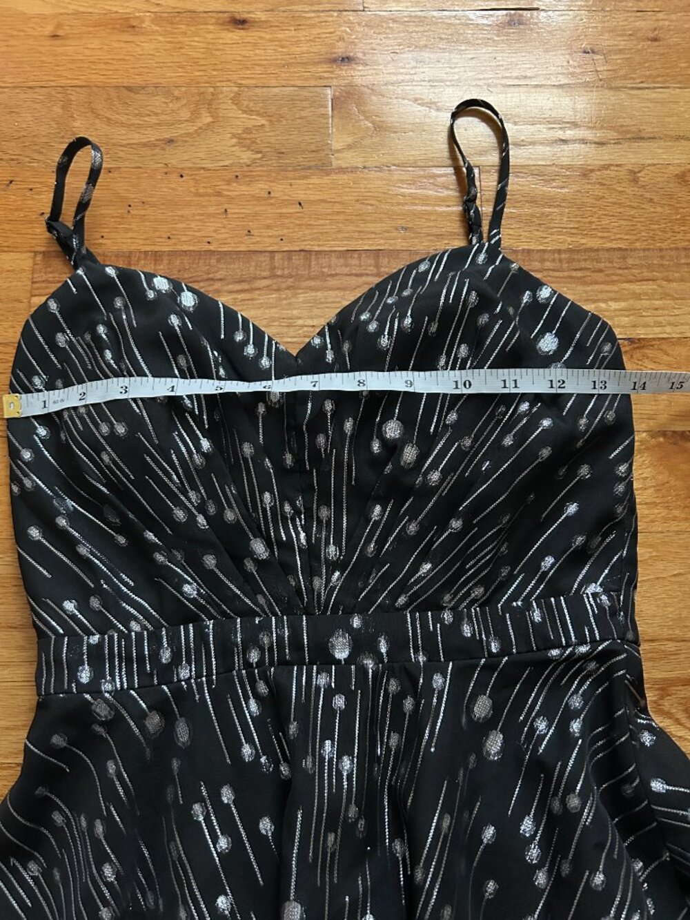 Trixxi Black and Silver Shimmery Party Dress Junior's Size 1 Y2K New Year's Glam - Picture 13 of 15